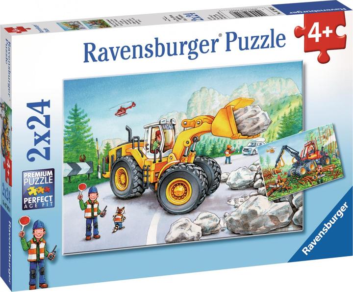Actual product image Ravensburger Excavator and forest tractor (24 pieces)