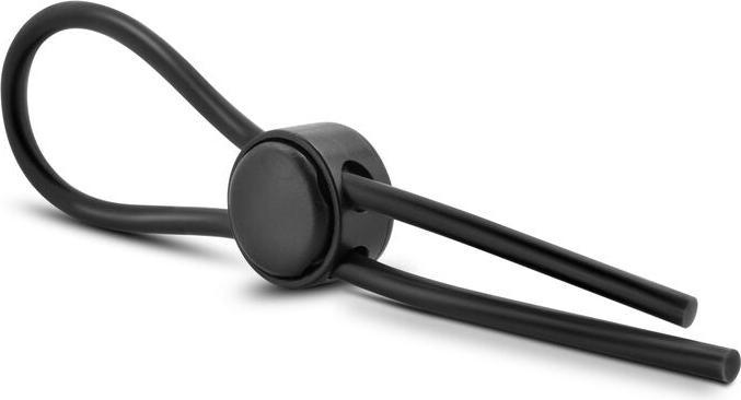 Actual product image Blush Stay Hard Silicone Loop Cock Ring Black