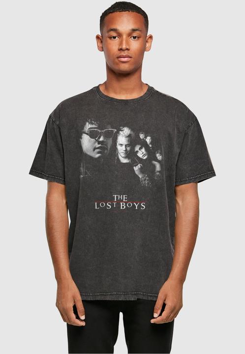 Produktbild Absolute Cult The Lost Boys - Mono Poster Acid Washed Oversize Tee - 114723 (XXL)