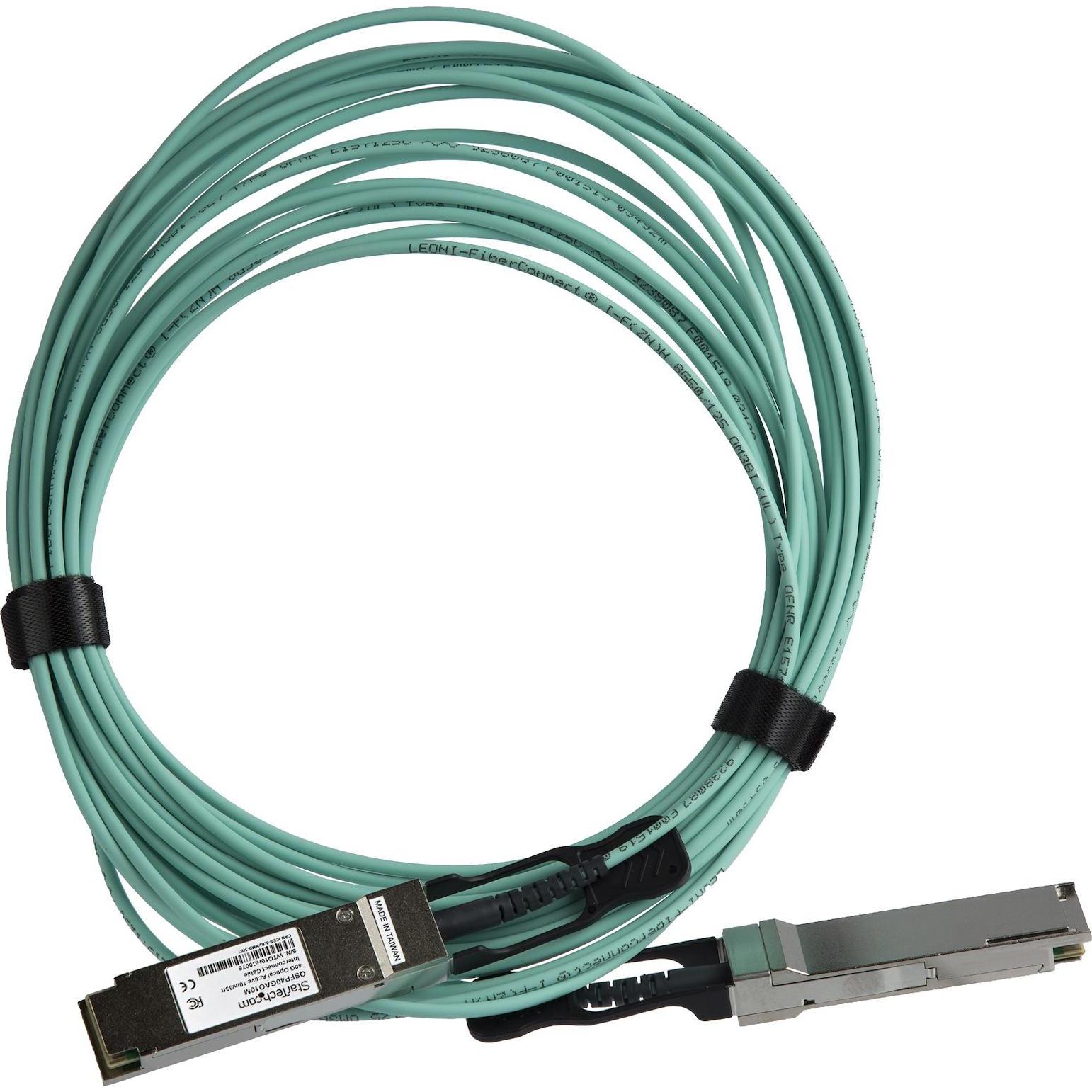 Thumbnail - StarTech 10M 33FT 40G QSFP+ AOC CABLE, Transceiver, Schwarz