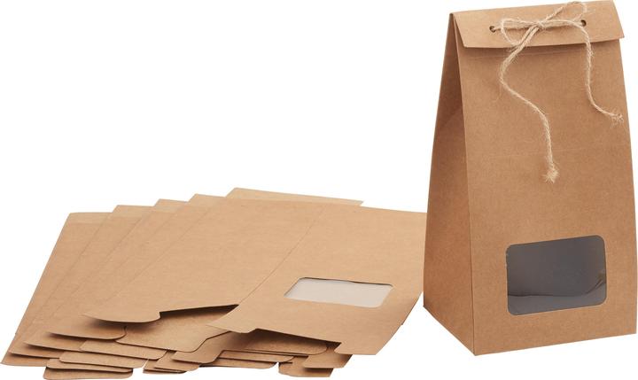 Actual product image VBS Kraftkarton Geschenkbox mit Sichtfenster (6x)