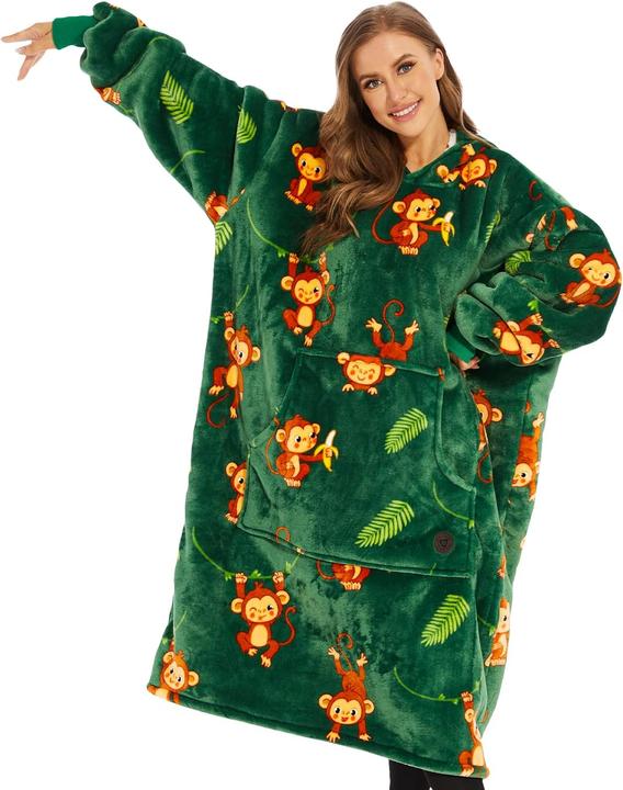 Immagine prodotto Three Oversize Hoodie-Decke Kuschelpullover Erwachsene