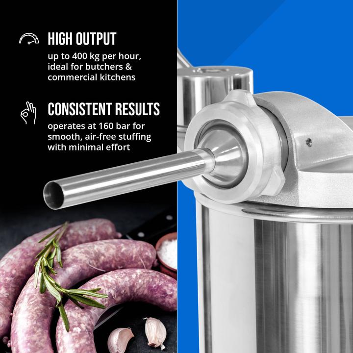 Produktbild Royal Catering Wurstfüller hydraulisch Wurstpresse Wurstfüllmaschine Wurstspritze 750 W 18 l