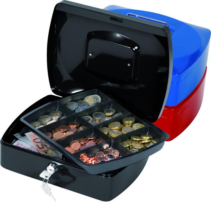 Actual product image Q-Connect Cash box size 3 red (25.5 x 8.5 x 20 cm)