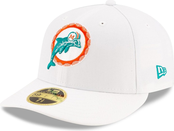 Image du produit New Era 59Fifty Low Profile Cap - RETRO Miami Dolphins blanc (7)