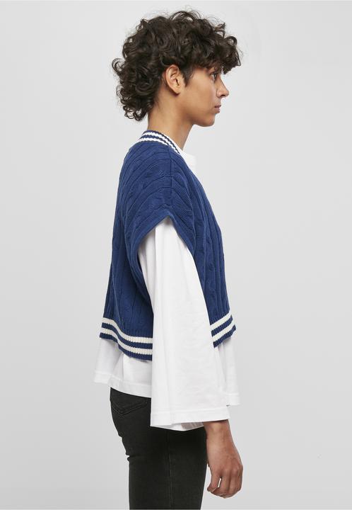 Produktbild Urban Classics Ladies Cropped Knit College Slipover (L)