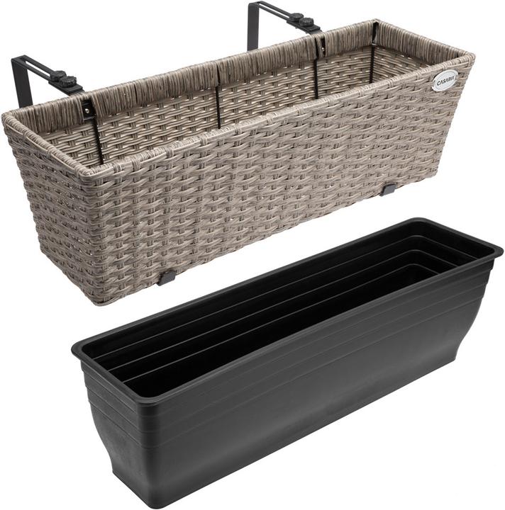 Actual product image Casaria Balcony box (60 x 20 x 19 cm)