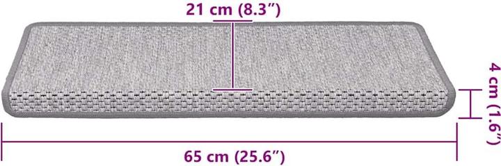Immagine prodotto vidaXL Stufenmatte (25 x 65 cm)