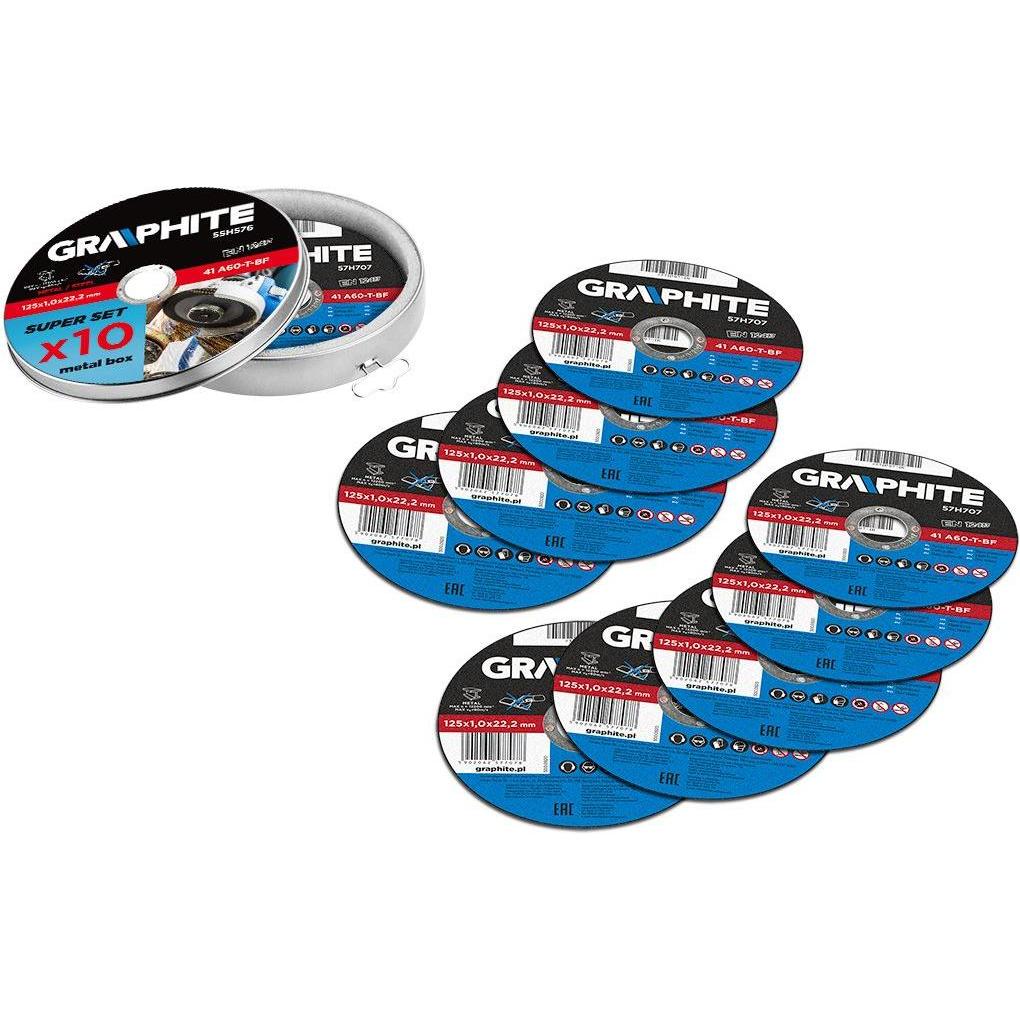 Thumbnail - Topex, Schleifmittel, Trennscheibe für Metall 125x1,0x22,2mm, 41 A60-T-BF, 10 Stk. (55H576)