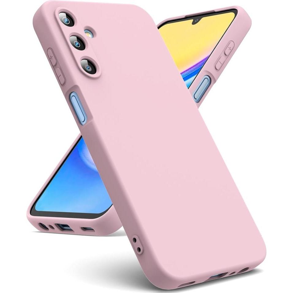 Screenguard Samsung Galaxy A15 5G Liquid Silicone Case Hülle (Samsung Galaxy A15 5G), Smartphone Hülle, Rosa