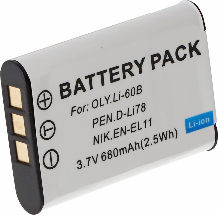 Pentax Battery D-LI78, Optio M50, V20, W60 (Rechargeable battery)