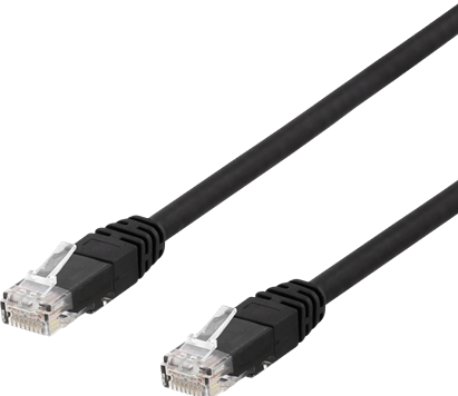 Produktbild Deltaco patchkabel - 3 m - sort (U/UTP, CAT6, 3 m)