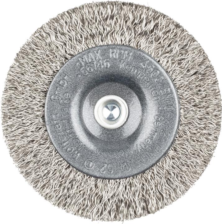 Produktbild wolfcraft 1 Edelstahldraht-Scheibenbürste ø75x12mm