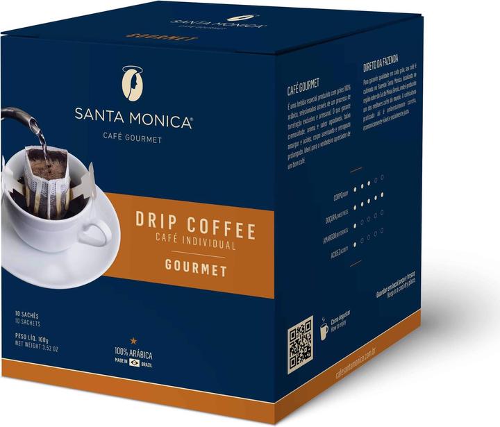 Actual product image Santa Monica Drip Coffee Gourmet 10 sachets (Medium roast, 300 g)