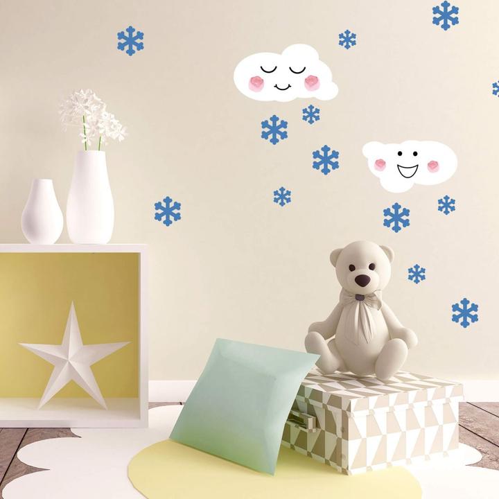 Actual product image Trenddeko Clouds & snowflakes (70 x 70 cm)