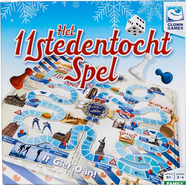 Productafbeelding Clown games Clown De Elfstedentocht Spel (Nederlands, 2 - 4 Spelers)