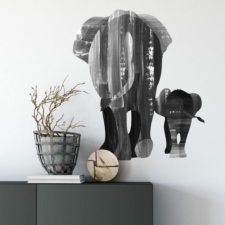 Actual product image Trenddeko Elephant family (50 x 57 cm)