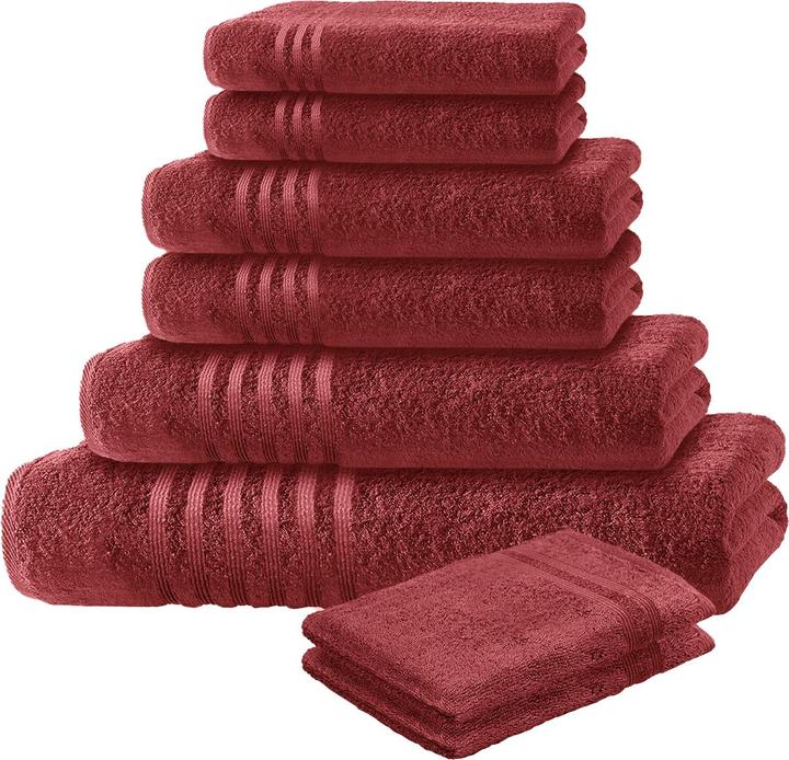 Actual product image Casativo 8-teiliges Handtuchset (100 x 150 cm, 30 x 50 cm, 50 x 100 cm, 70 x 140 cm)