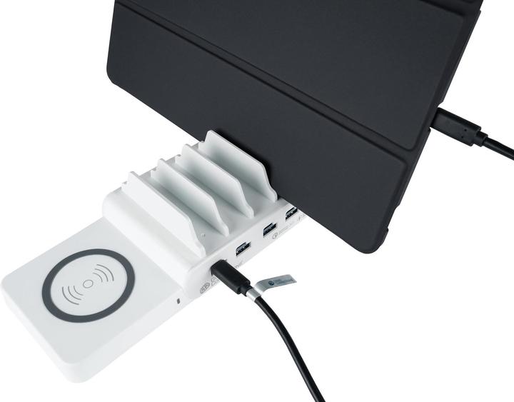 Actual product image Good Connections Qi Wireless Charging Pad 15W for USB Desktop Quick Charge PCA-D006W (Left S (15 W)