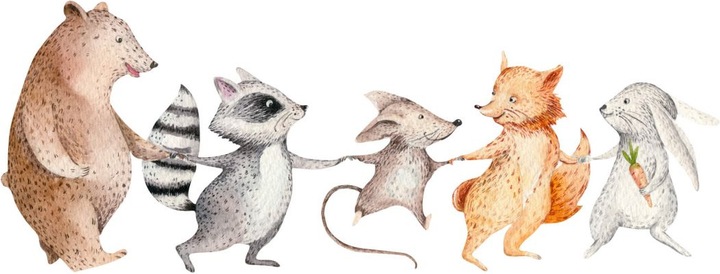 Immagine prodotto Trenddeko Kvilis - Amici nella foresta (140 x 53 cm)
