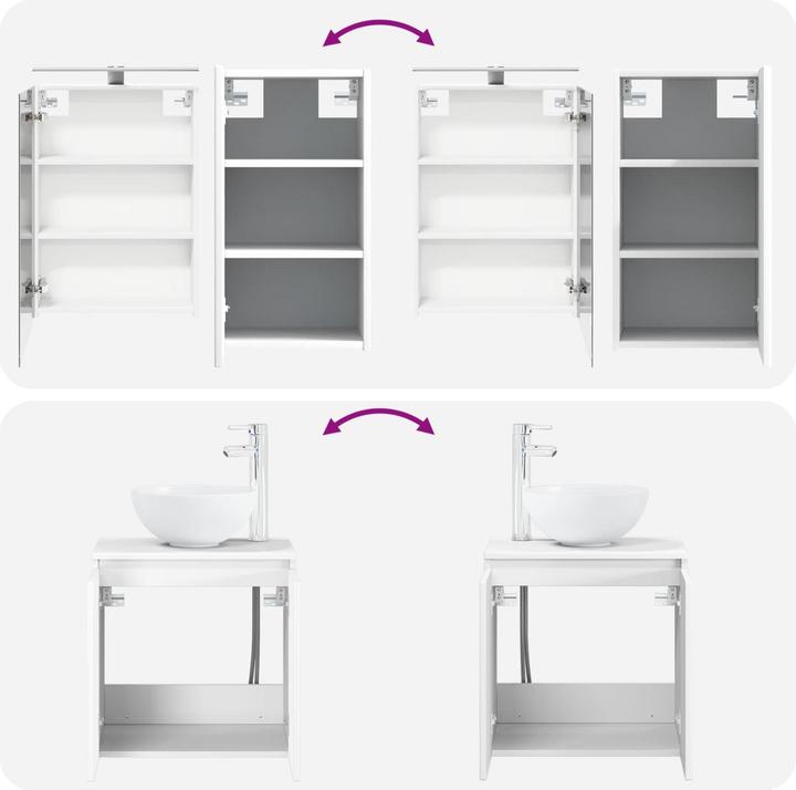 Produktbild vidaXL Badezimmerschrank-Set