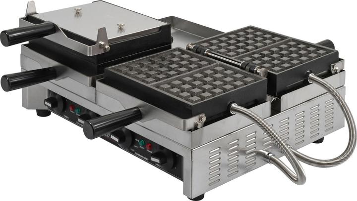 Image du produit Mayfair Gaufrier double 180° tournable 230V/2900W connecteur Suisse T23 705x520x180 mm