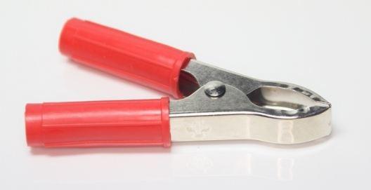 Produktbild EP Klemmen mit 4mm Anschluss rot/schwarz