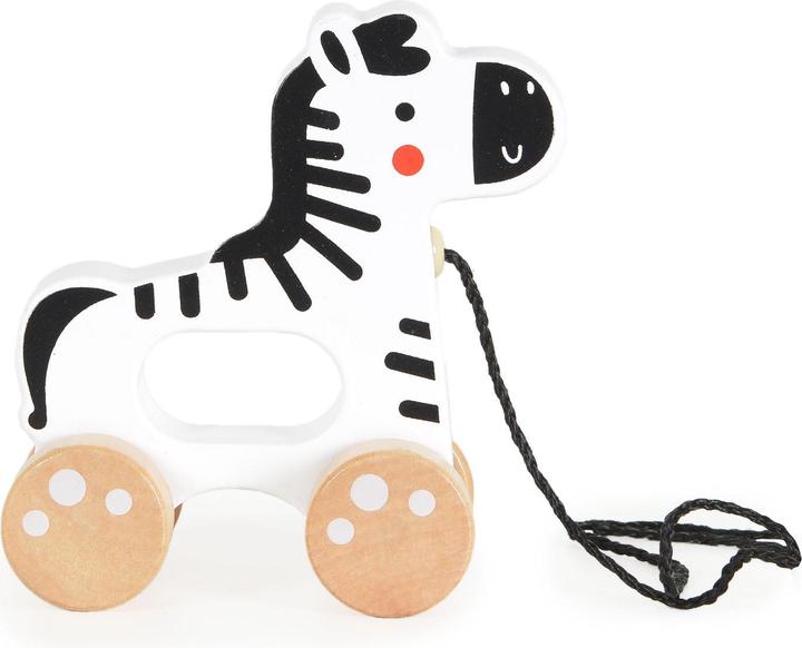 Actual product image Tooky Toy Jouet à tirer Animal en bois