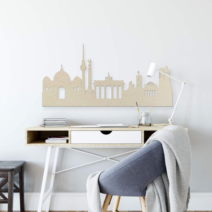 Actual product image Trenddeko Skyline Berlin (50 x 24 cm)