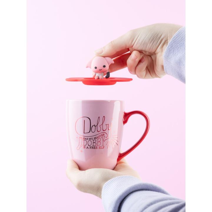 Actual product image Grupo Erik HARRY POTTER - Dobby - Mug 350ml Couvercle Silicone avec Figurine 3D (350 ml, 1x)