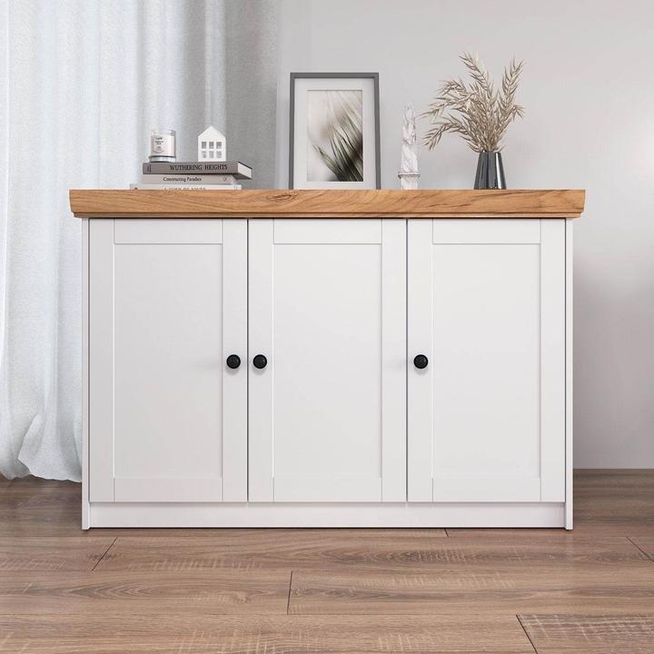 Produktbild Homestyle4u Kommode Sideboard (134.60 x 41.80 x 82 cm)