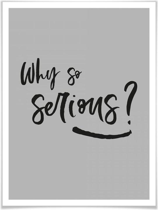 Immagine prodotto Trenddeko Perché così serio? (120 x 150 cm)