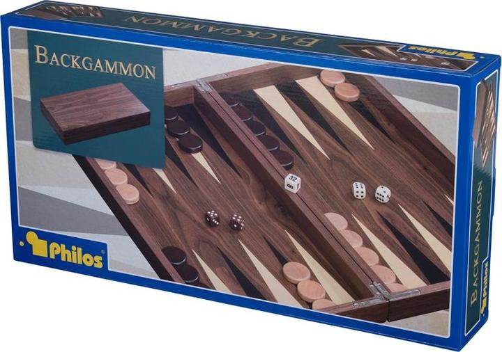 Actual product image Philos Backgammon Skeloudi magnetic lock (German, 2 Players)
