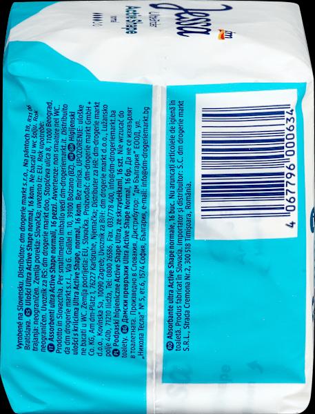 Image du produit dm Jessa Ultra-serviettes Active Shape (Tampons sanitaires)