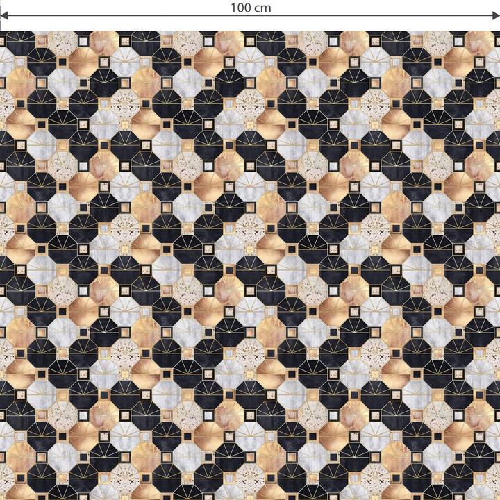 Produktbild Trenddeko Art Deco: Gold und Schwarz (100 x 150 cm)