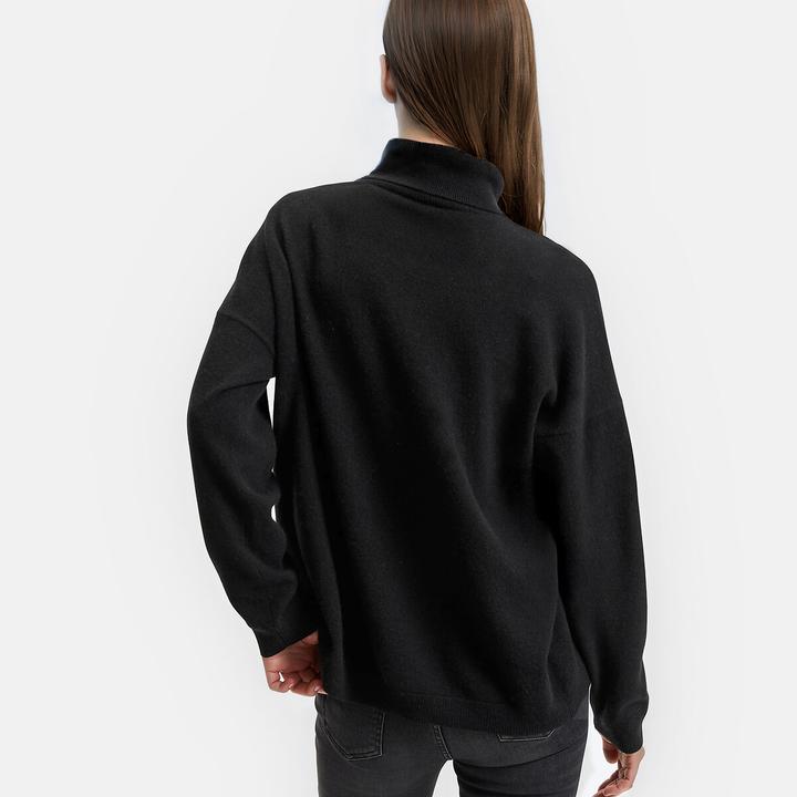 Produktbild La Redoute Collections Pullover mit Rollkragen aus feinem Kaschmir-Strick (S)