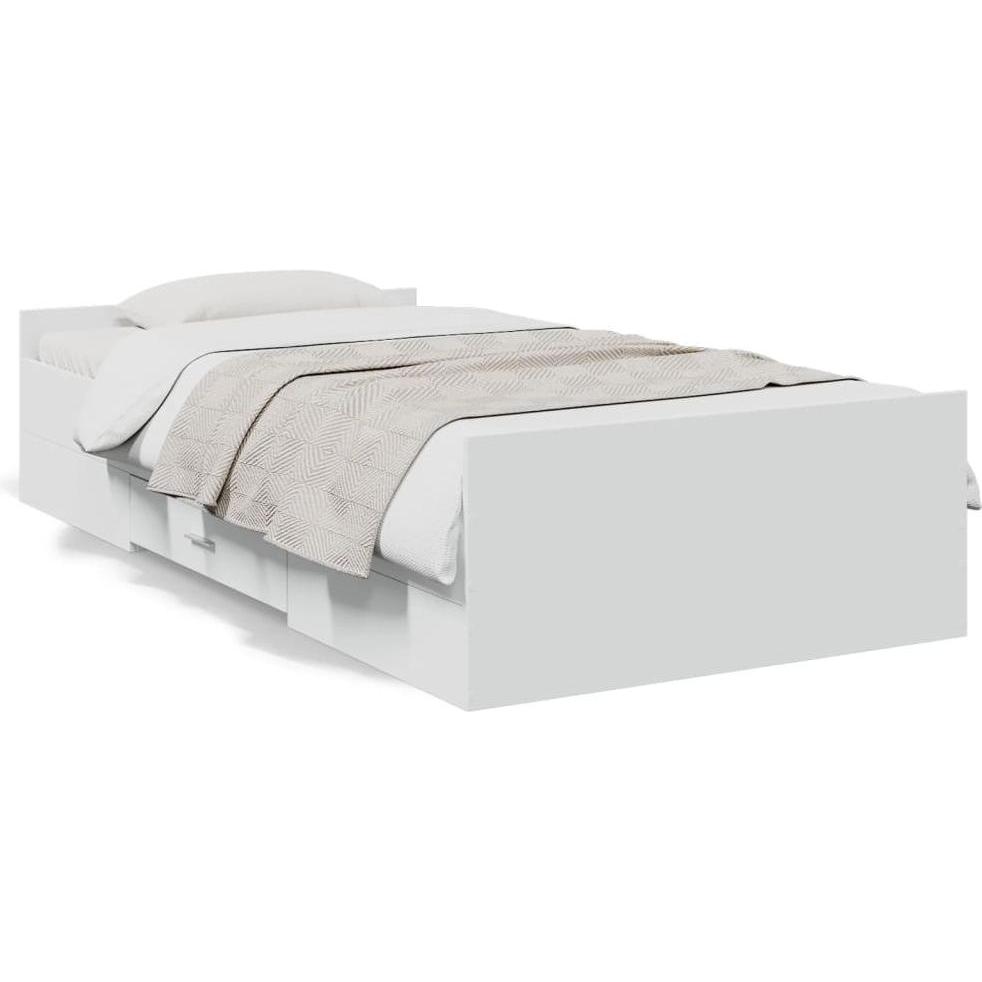 VidaXL, Bett, Bettgestell mit Schubladen (75 x 190 cm)