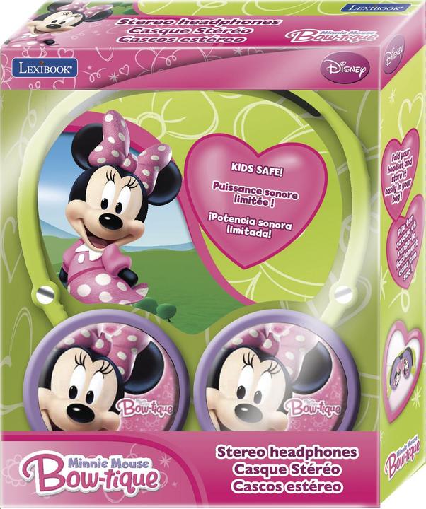 Produktbild Lexibook Disney Minnie Mouse Stereo Kopfhörer für Kinder, faltbar, kabelgebunden, mit Lautstärkebegrenzung