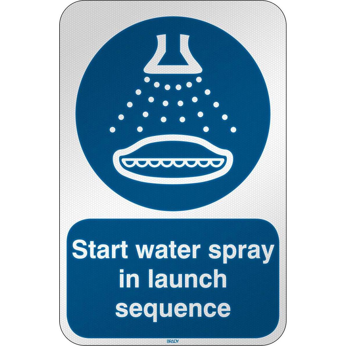 Brady, Sicherheitskennzeichnung, ISO Safety Sign - Start water