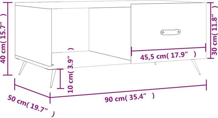 Image du produit vidaXL Couchtisch