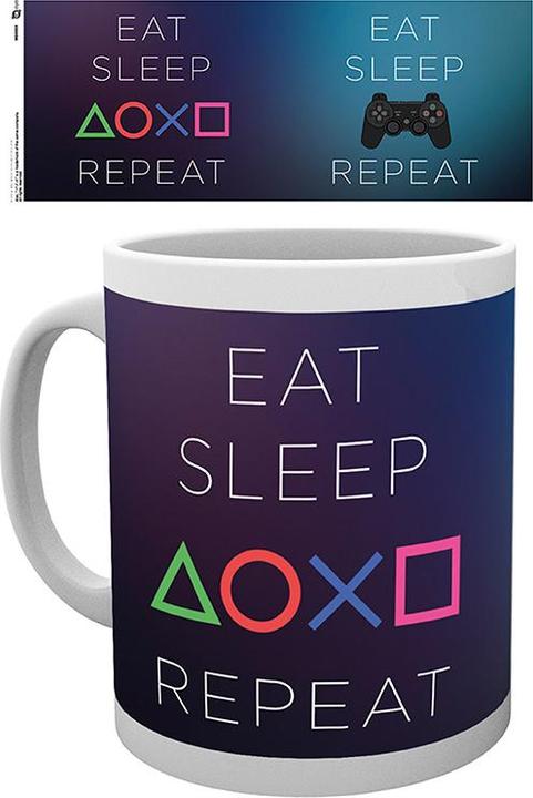 Immagine prodotto Universal Textiles PLAYSTATION - Tazza - 320 ml - Eat Sleep Repeat - subli - scatola x2 (320 ml, 2 x)