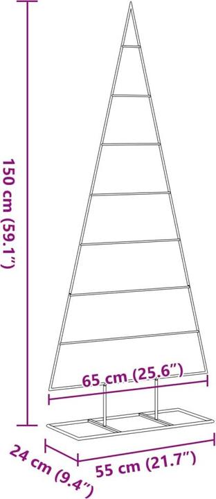 Produktbild vidaXL -Weihnachtsbaum für Dekorationen 150 cm