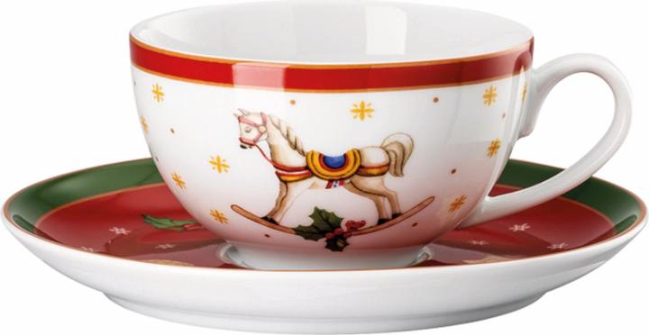 Hutschenreuther Tazza In Porcellana 'Foresta Delle Fiabe' - Collezione Natalizia, Multicolore, Lavabile In Lavastoviglie
