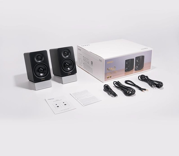 Actual product image Edifier M60 2.0 Bluetooth black retail (1 pair, 66 W)