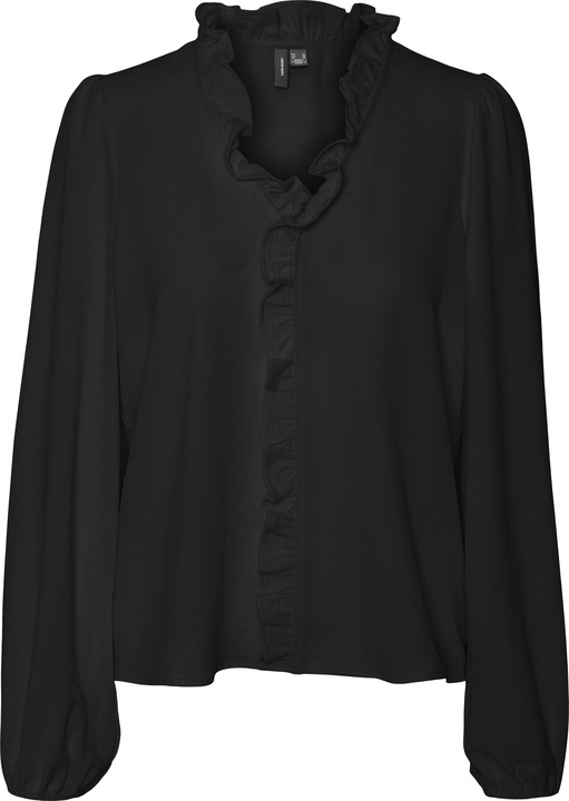 Actual product image Vero Moda Regular fit V-neckline Elasticated cuffs Voluminous sleeve cut Top Blouse (S)