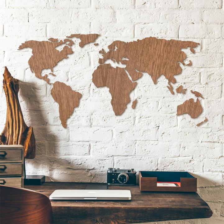 Actual product image Trenddeko World map (180 x 89 cm)