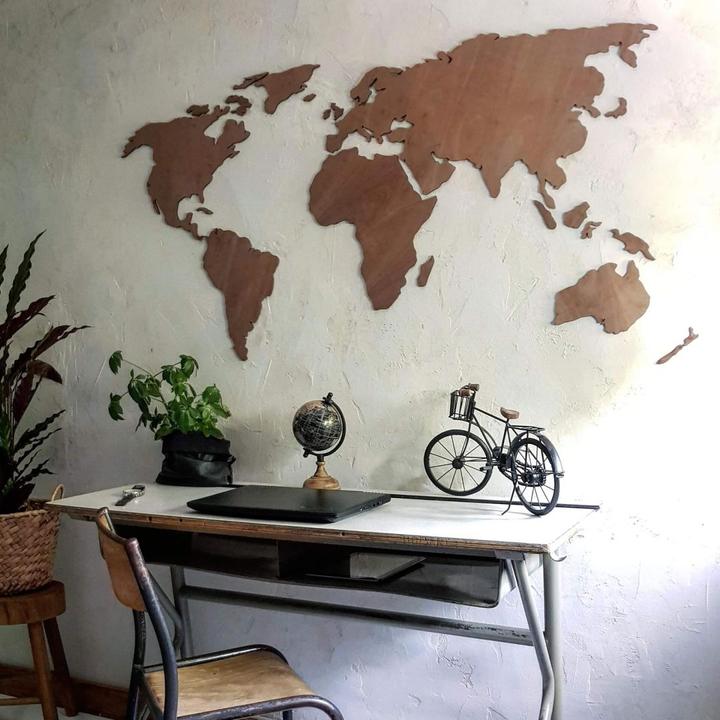 Actual product image Trenddeko World map (180 x 89 cm)