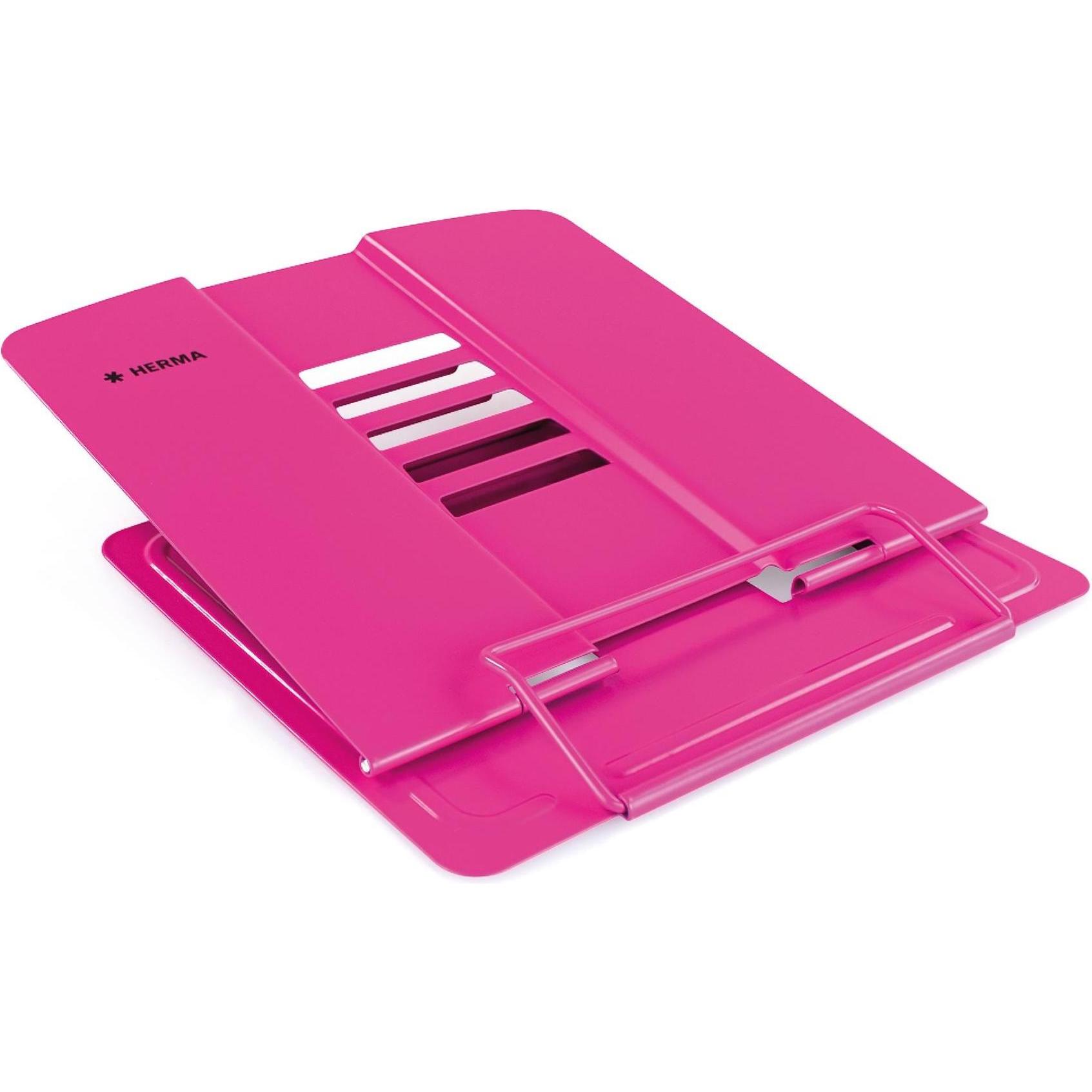 Thumbnail - Herma, Buchstütze, Dokumentenhalter 19.8 x 19 x 15.7 cm Pink (3 x 20.5 x 23 cm)
