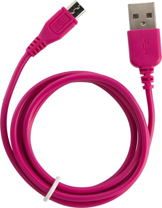 Actual product image Peter Jäckel Micro-USB Color Datenkabel Purple mit Sync- und Ladefunktion (USB 2.0)