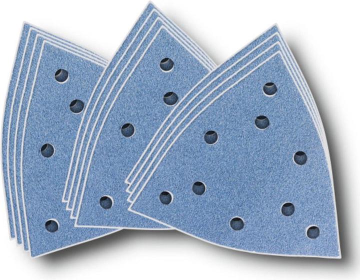 Fein 12 pcs. feuille abrasive papier à poncer MultiMaster MultiTalent (40, 60, 80)
